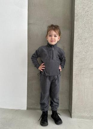 Флисовый термо костюм девочка мальчик 80-1408 фото