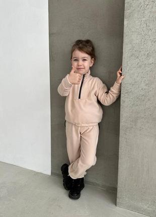 Флисовый термо костюм девочка мальчик 80-1409 фото