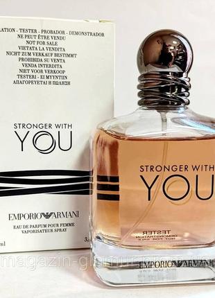 Giorgio armani emporio armani stronger with you (армані странг виз ю) 100ml, тестер, аромат для чоловіків l1 фото