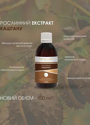 Екстракт каштану в великій економічній ємності 100 ml 👏