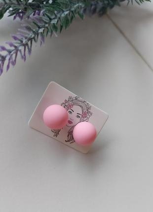 Сепежки кульки 11 мм рожеві цвяшки горошини круглі шаріки2 фото