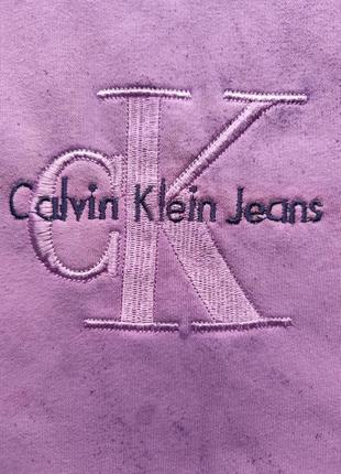 Вінтажний світшот calvin Pool klein з вишитим лого4 фото