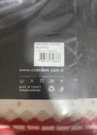Плед покривало на ліжко бавовна aksu туреччина двоспальний розмір 180*220 см5 фото