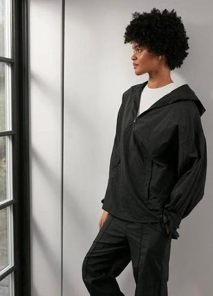 Жіноча вітрівка na-kd oversized half zip-up windshell jacket3 фото