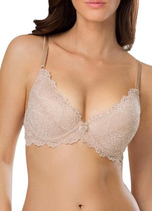 Smart&amp;sexy бюстгальтер бежевий на кісточках з мереживом 42dd 95d