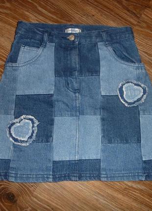 Джинсовая юбка на 7-8 лет2 фото
