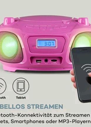 Бумбокс / радіо. aunа. cd-плеєр, usb, mp3, bluetooth