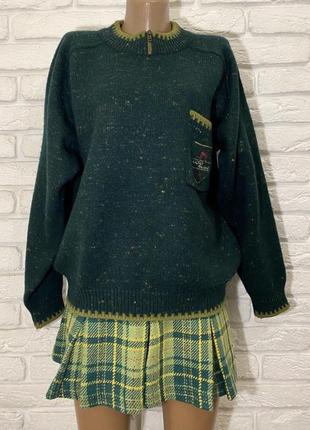 Полушерстяной зелёный свитер o'neill, американский,1 фото