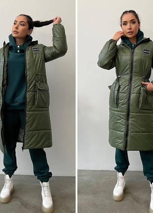 Стеганое зимнее пальто, женское теплое пальто на силиконе, зимнее пальто с капюшоном8 фото