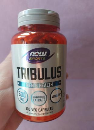 Now foods tribulus sports, якорцы, 500 мг, 100 вегетарианских капсул