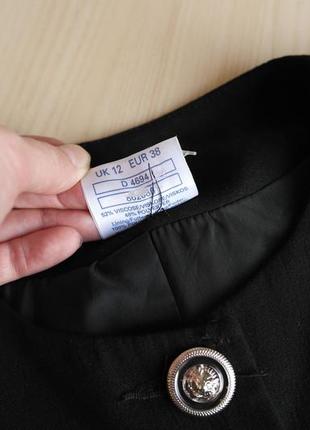Жакет винтажный черный пиджак ретро удлиненный готический длинный6 фото