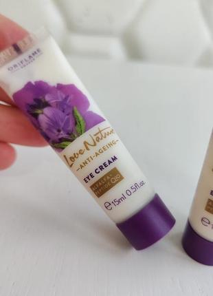 Крем для кожи вокруг глаз с люцерной орифлейм oriflame love nature2 фото