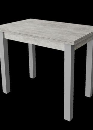 Стол обеденный раскладной неман юк бетон/серый4 фото