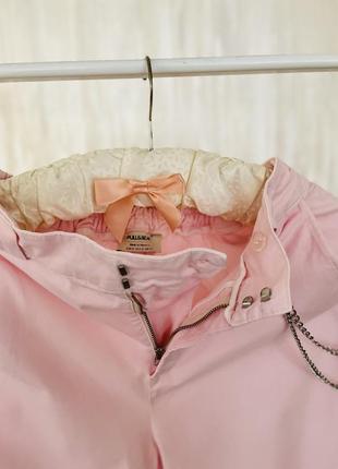 Брюки брюки карго розовые5 фото