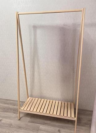 Вішалка стійка для одягу. стойка для одежды вешалка напольная из дерева