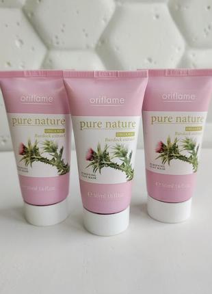 Очищающая маска с глиной орифлейм oriflame pure nature