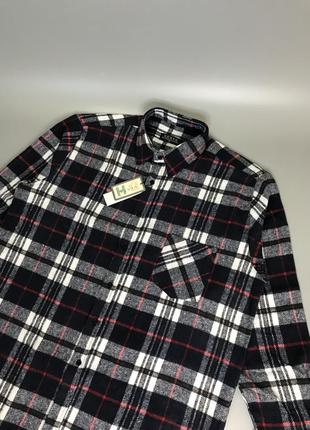 Байкова сорочка vesta (чехія), в клітинку, клєтку, в смужку, тепла, зимова, повсякденна, оверсайз