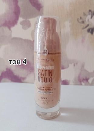 Тональний крем maybelline dream satin liquid spf 13 тон 4 30 мл1 фото