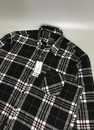 Байковая рубашка vesta (чехия), в клеточку, клетку, геометрический принт, в полоску,...