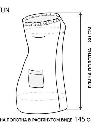 Жіночий набір для сауни мікрофібра пухнаста2 фото