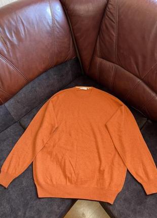 Вовняний светр christian berg selection stockholm оригінальний помаранчевий