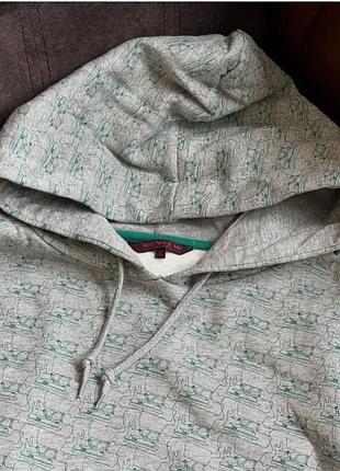 Бавовняний худі на флісі review оригінальний сірий