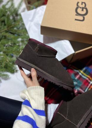 👟 угги    ugg ultra mini brown  / наложка bs👟