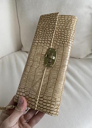 (шикарний) жіночий гаманець під шкіру крокодила