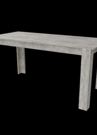 Обеденный раскладной стол неман грон 1560 бетон3 фото