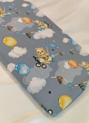 Простыни на резинке в коляску, хлопковые простыни, размер 30*70 (арт.5730)