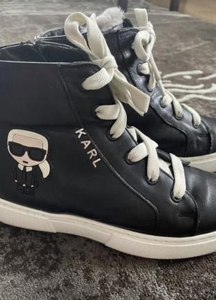 Сапоги ботинки полуботинки karl lagerfeld 30