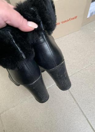 Сапоги ботинки кожаные на натуральном меху р.392 фото