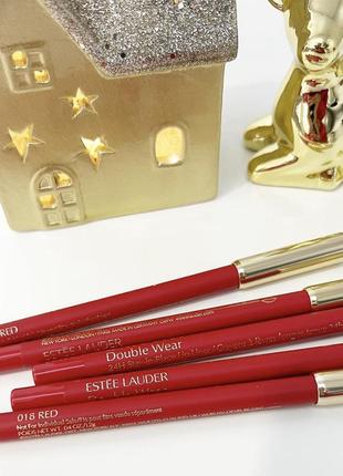 Класичний червоний, стійкий олівець для губ, estee lauder1 фото