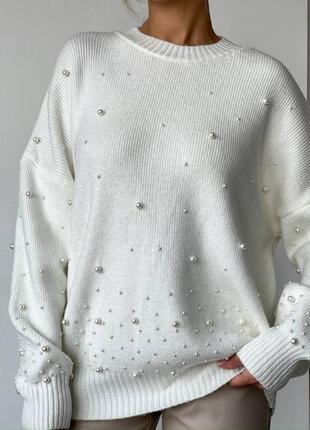 Красивый женский джемпер из мягкой пряжи стильный теплый осенный свитер для женщин размер универсальный5 фото