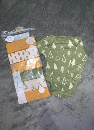 Детский боди с разнообразными принтами💚💛🧡