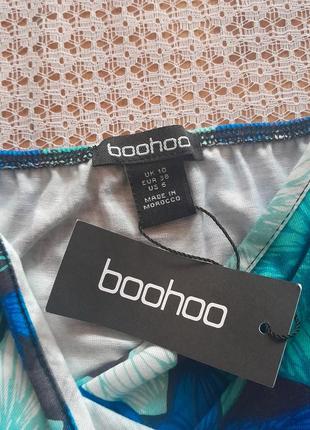 Стильный комбинезон на запах в цветы boohoo6 фото