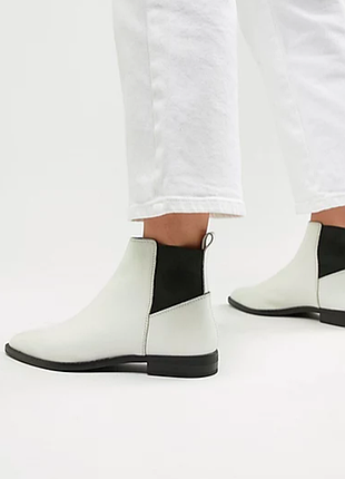 Черевики челсі натуральна шкіра asos