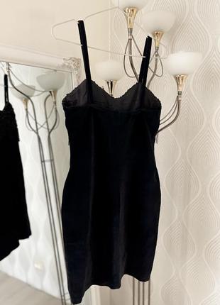 Черное бархатное мини платье на брителях с пайетками в размере s-m от американского бренда zum zum4 фото