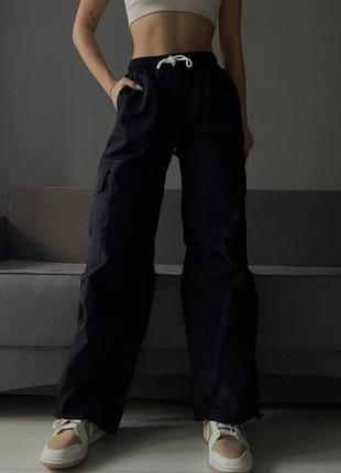 Нереально крутые женские брюки карго с карманами 🤗5 фото