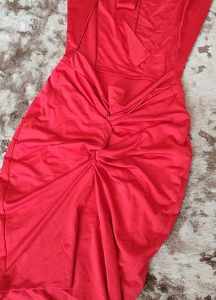 Платье красное секси ягодицы3 фото