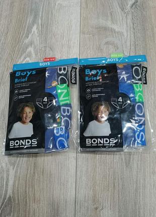 Детские трусики брифы для мальчиков bonds австралия комплект из 4 штук возраст 6/8 лет3 фото