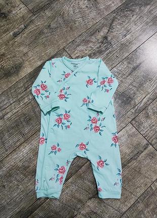 Слип, человечек девочке, fox&bunny, р. 3-6мес., 62-68, длинна 51см