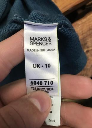 Жіноча коротка сукня marks&spencer (маркс і спенсер мрр ідеал оригінал бірюзова)3 фото