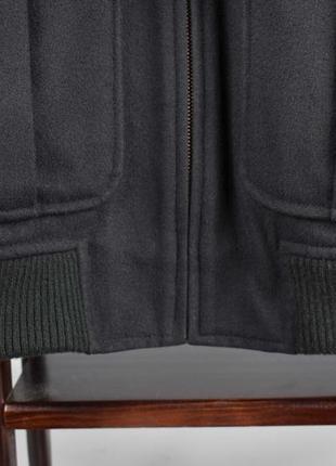 Mijoko мужская куртка шерстяная пальто на змейке короткое черное  размер m l4 фото