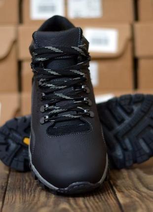 Мужские кожаные зимние кроссовки ecco цена 2400 грн код: б50 черный сезон: зима тип: ботинки3 фото