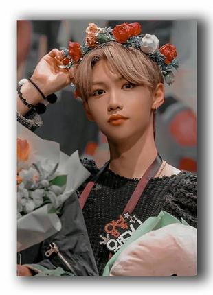 Постер плакат феликс стрэй кидс stray kids felix 42х29 см а3 (poster_0759)