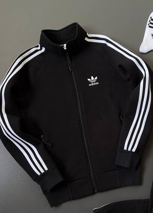 Мужская спортивная кофта теплая флисовая adidas2 фото