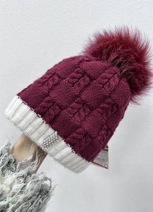 Комплект зимова шапка і снуд3 фото