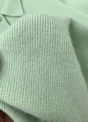 Новый вязаный трикотажный джемпер свитер поло oliver bonas zara massimo dutti из вискозы8 фото
