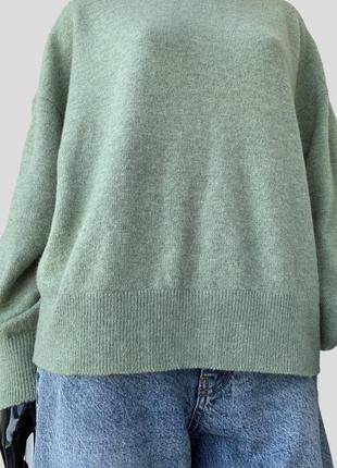 Шерстяной свитер свободного кроя fat face с высоким воротником под горло шерсть альпака3 фото